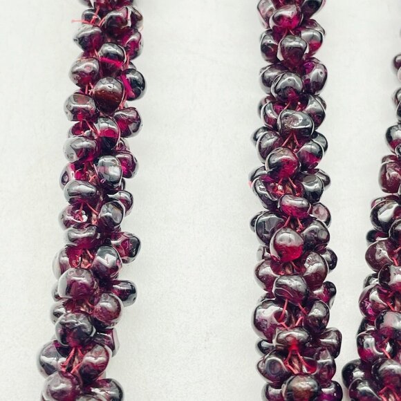 Purple Glass Beaded Necklace Clusters Classic Career Cosplay LARP - Picture 3 of 7